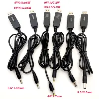 【YF】 USB Power Boost Line DC 5V to 9V / 12V Step UP Module Converter Adapter Cable 3.5x1.35mm 4.0x1.7mm 5.5x2.1mm Plug