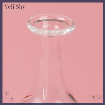 [Veli Shy] ขวดเหล้าไวน์แดงใสขนาด1:12บ้านตุ๊กตาของเล่นโมเดลครัว