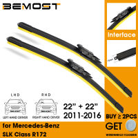 Car Blade Front Window Windshield Rubber Silicon Refill Wiper For -Benz SLK Class R172 2011-2016 22"+22" Car Accessories