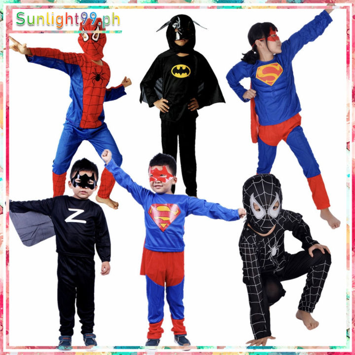 S/M/L Kids superhero costume,cartoon character costumes,halloween ...