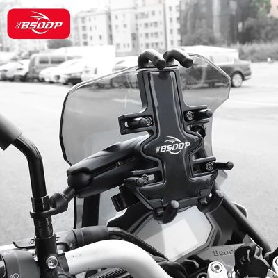 Motorcycle Bicycle Moto Bike Phone Navigation Holder Support handlebar Rearview Mirror Mount Clip Bracket for Mobile CellPhone