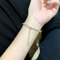 Simple Sweet Simulated Pearl celets for ashion Double Layer Jewelry Bangles