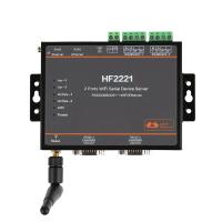 HF2221 2 พอร์ต WiFi เซิร์ฟเวอร์อุปกรณ์แบบอนุกรม RS232/RS422/RS485 Ethernet/Wi - Fi Serial Server