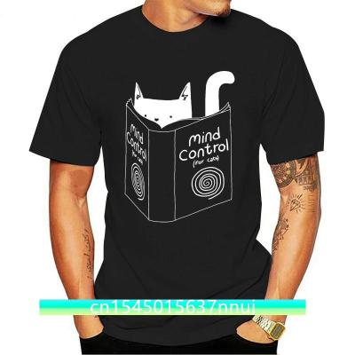 Latest Funny Tshirt Men Tshirt Mind Control 4 Cats T Shirt Cartoon Print Clothing Cotton