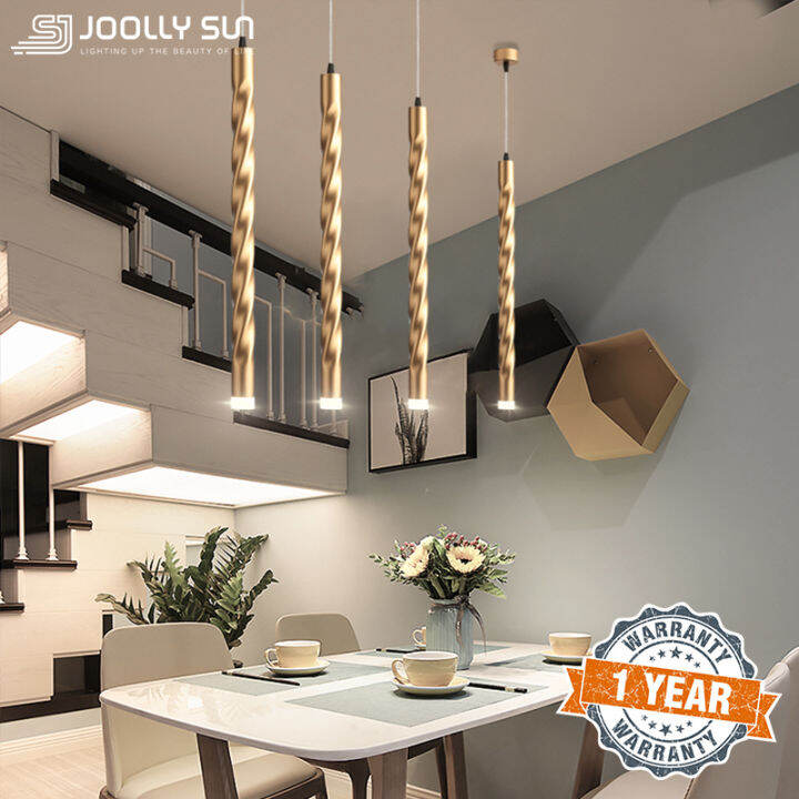 Gold Pendant Lights Modern LED Ceiling Hanging Light for Kitchen Island