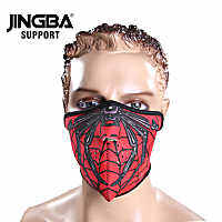 JINGBA หน้ากากรองรับสำหรับขี่หน้ากากฮาโลวีนหัวกะโหลกสำหรับปีนเขาเล่นสกีกลางแจ้ง