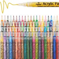 Premium Acrylic Paint Marker Pens Long Lasting Paint Pens with Extra Fine and Medium Tip Paint Art Markers Set for Rock Wood