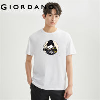 GIORDANO Men WHIKO Series T-Shirts Fashion Cute Print Tee Crewneck Short Sleeve Summer 100% Cotton Casual Tshirts 91093118