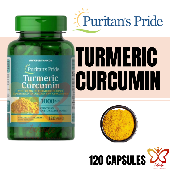 Puritan's pride Turmeric Curcumin 1000 mg 120 capsules Lazada PH