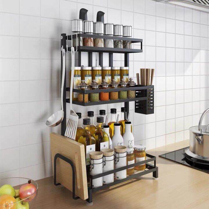 spices rock HM 23 Layer Condiments Rack Multifunction Storage Rack