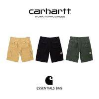 Carhartt กางเกงคาร์ฮาร์ตคาร์ฮาร์ตสำหรับทั้งหญิงและชายกางเกงลำลองกางเกงขาสั้นแฟชั่นเกาหลีอเนกประสงค์มีกระเป๋าทำงานห้าจุดรุ่นฤดูร้อน