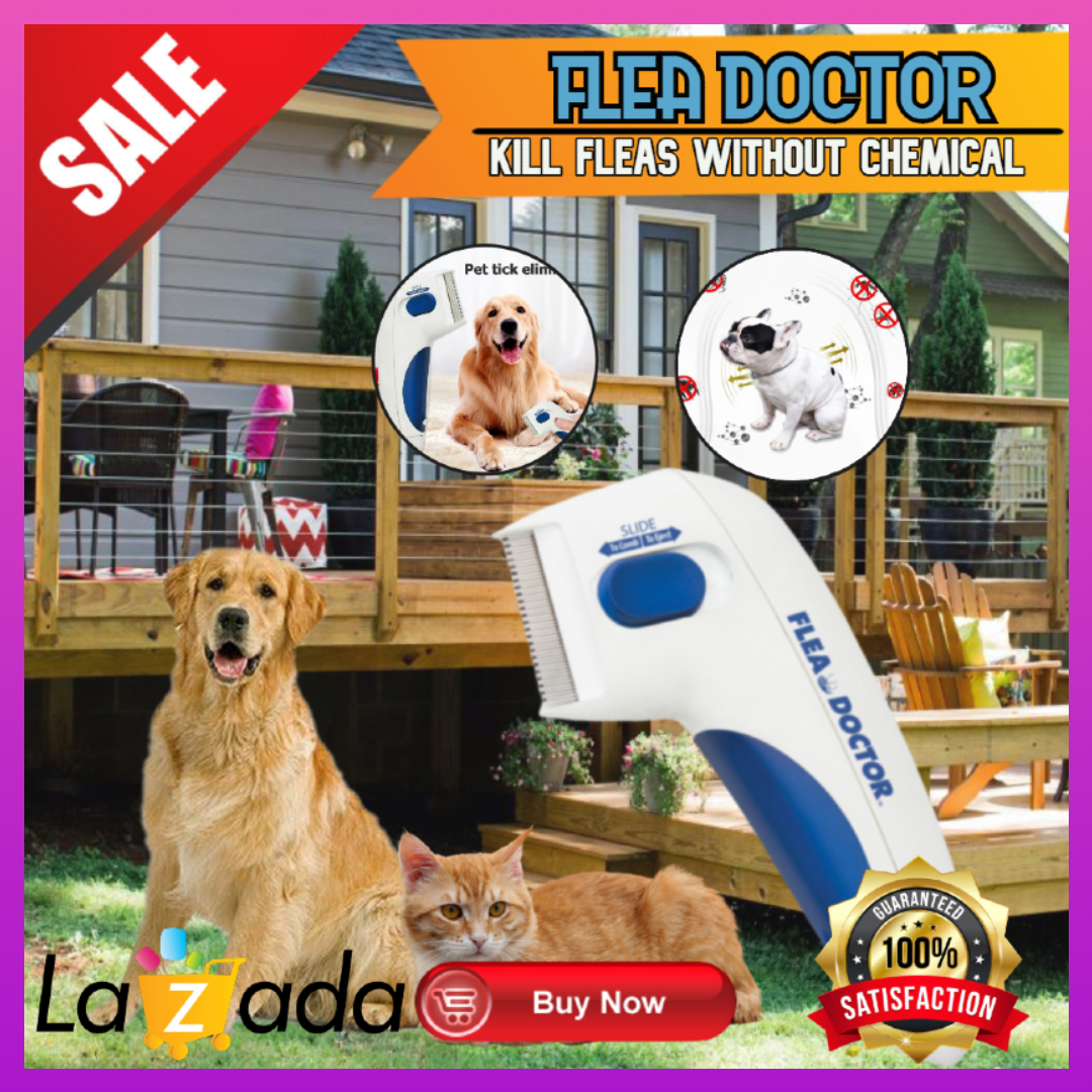 Flea Doctor Comb Electric Head Lice Comb for Dogs & Cats As seen on TV 