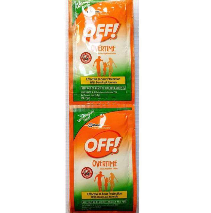 Off Lotion Overtime Sachet (Set of 6) Lazada PH