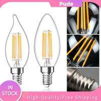 หลอดไฟสีขาวนวล PUDE 2700K 6000K C35 E14 4W 6W หลอดไฟไฟ LED