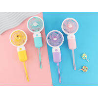 มาใหม่!!พัดลมมือถือ ลายการ์ตูน อันเล็กพกพาสงบ ชาร์จ USB สีสวยน่ารัก portable fan