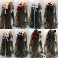 2021Japanese Soft Sister Lolita Hair Band Hand Made Hairpin Lace Side clip Lolita Sweet Daily Hairband Cute Bowkont Hair Accessories