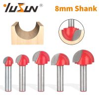 YUSUN 1PC 8MM Shank Red Cove Box Bit Router Bit เครื่องตัดมิลลิ่งงานไม้สําหรับไม้ Bit Face Mill เครื่องตัดคาร์ไบด์ End Mill