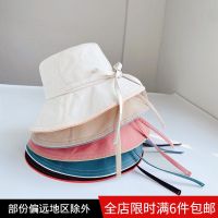 [COD] New hat 2023 summer Korean version sunscreen sunshade fisherman solid light plate bowknot student bucket female