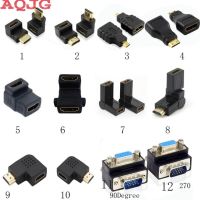 90องศา Hdmi หญิงไปสำหรับท่านชายหญิงกับตัวผู้ Vga ถึงตัวแปลง Hdmi ตัวรับ Vga 180องศา270องศาสาย Vga Aqjg