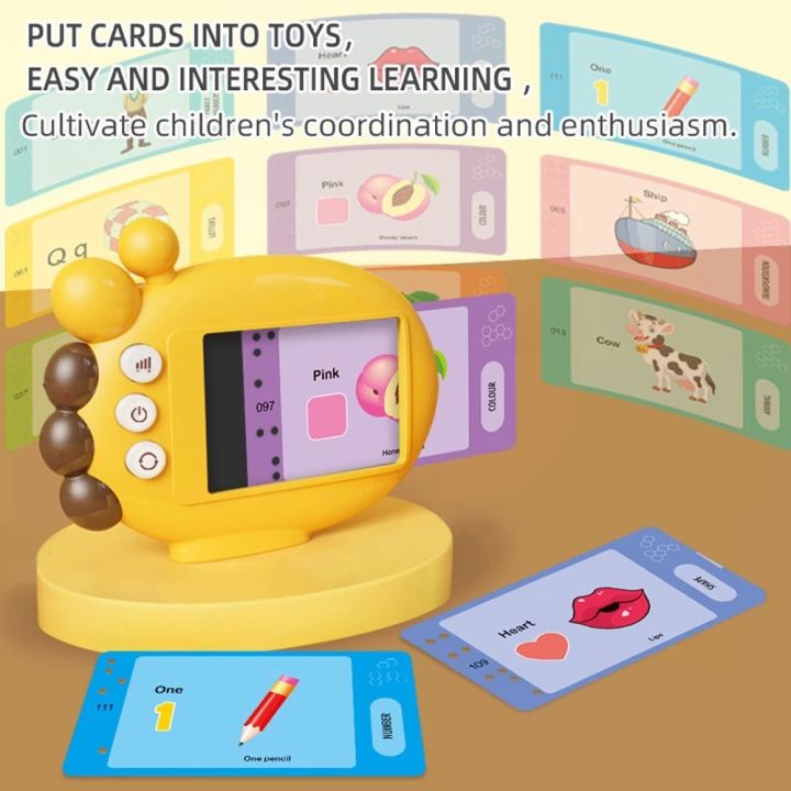 toykidsshop-เครื่องอ่านแฟลชการ์ด-สอนภาษา-การ์ดคำศัพท์-ช่วยเสริมทักษะการฟัง-พูด-จำศัพท์ได้เร็วขึ้น-ของเล่นเสริมพัฒนาการก่อนวัยเรียน