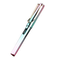 ปากกาปากกาหมึกซึมสีเมทัลลิคไล่ระดับสีปลายปากกา EF ที่เต็มไปด้วยลูกสูบอุปกรณ์ของขวัญปากกาเขียนสำหรับเด็กผู้ใหญ่