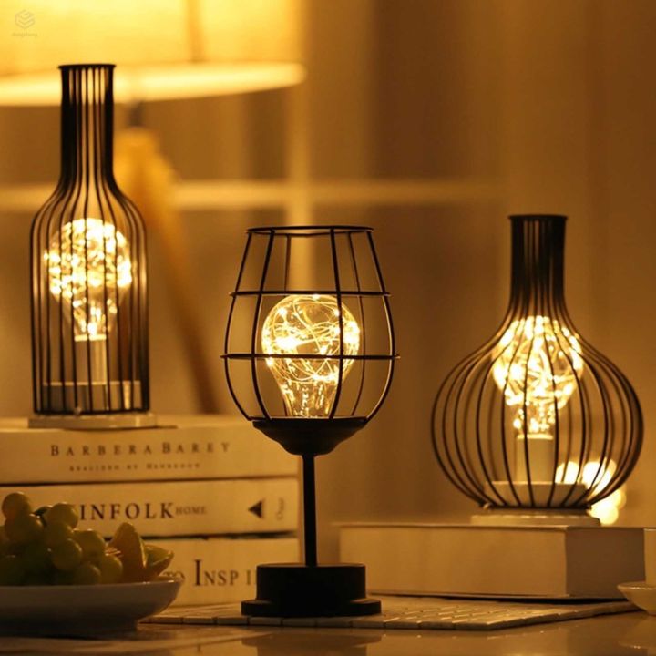 retro-table-lamp-geometric-copper-wire-lamp-iron-art-industrial-led-lights-bulbs-bedside-desk-light