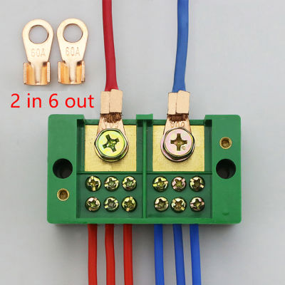 xunxingqie กล่องเชื่อมต่อสายไฟ SINGLE PHASE 2-in 6/8-OUT FJ6/jhd household Wire CONNECTOR Terminal BLOCK