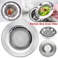 Kitchen Sink Drain Filter Stainless Steel Metal Mesh Drain Hole Filter Trap Bathroom Sink Strainer Drain Hole Floor Drain Covers Traps Drains