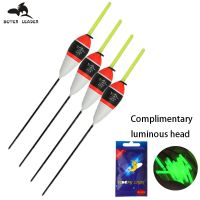 10pcs 2.5g Luminous Floating Floats Sea Rock Fishing Striking Hard Tail Belly Floats Replacement With Lightstick Light Night  Lures  Baits