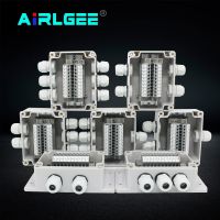 115x90x55mm Waterproof Junction Box Outdoor ABS Plastic Enclosure Case With UK2.5 And Cable Gland Electric Terminal Connector