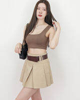 SLYQ CURVE JERSEY CROP TOP เสื้อครอปคอเหลี่ยมเบสิค