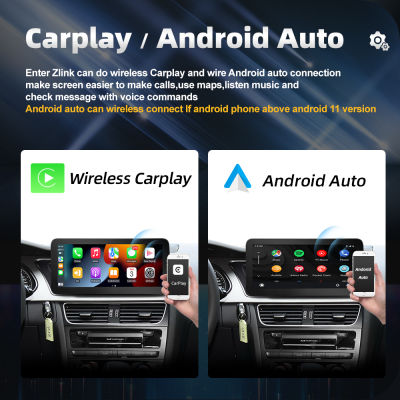 Cokia Android 11ระบบเครื่องเล่นหน้าจอรถสำหรับออดี้ A4 B8 A5 2009-2017 GPS Navi มัลติมีเดียสเตอริโอ8 128กิกะไบต์ RAM WiFi . CarPlay
