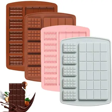 Sugar Bake Mould 24 Grid Square Chocolate Mold Bar Block Ice Silicone Cake  Candy 