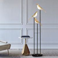 Golden Parrot Floor Lamp Living Room Sofa Nordic Simple Personality Designer Creative Light Luxury Bedroom Bedside Bd LED Ligh