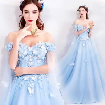 Recoal&Mall】 Fishtail formal dress women Evening Dinner Gown