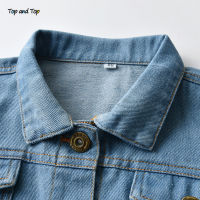 Top and Top Spring Autumn Fashion Baby Girls Denim Coats Infant Jackets Clothes Casual Outerwear Children Clothing for 0-24M