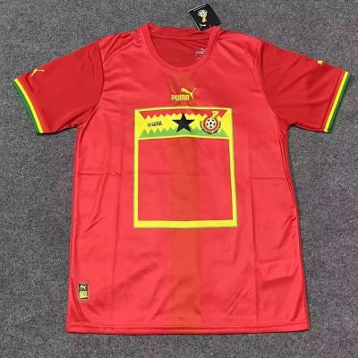 เสื้อกีฬาแขนสั้น ลายทีมชาติฟุตบอล Ghana Away Jersey 22-23 ไซซ์ S-XXXL AAA