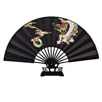 【CW】 Classical Men Folding Fan Chinese Vintage Folding Hanfu Anime Cosplay Fan Japanese Silk Hand Fan Portable Abanicos Para Boda