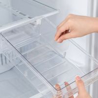 VFGTERTE Kitchen Fridge Freezer Space Saver Organizer Drawer Refrigerator Storage Box Rack Slide Under Shelf Holder 30x17x9CM