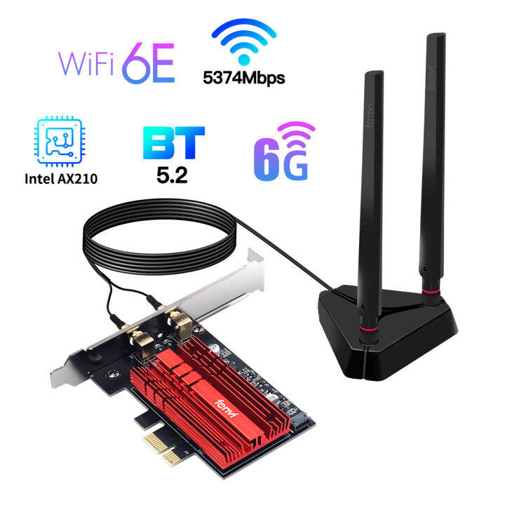 fenvi-wi-fi-6e-in-ax210-3000mbps-pcie-wireless-network-wi-fi-wlan-adapter-2-4g5g6ghz-802-11ax-bluetooth-5-2-card-windows-10