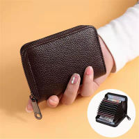 Zipper Coin Purse Pu Leather Credit/id/bank Wallet Case Card Holder Business Women