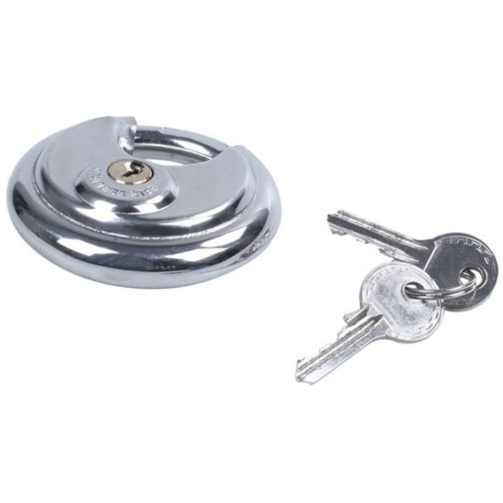 2pcs-heavy-duty-outdoor-security-padlock-70mm-sheds-garage-gate-keyed-padlock-stainless-steel-discus-lock