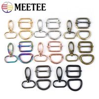 2Sets 16-38mm Metal Buckle Lobster Clasp D Ring Tri Glide Buckle for Bag Strap Dog Collar Adjuster Hook DIY Hardware Accessories