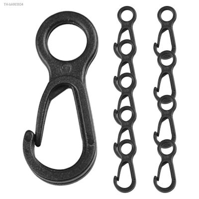 ✚ 10Pcs Carabiner Clip And Hook Camping Tent Hook Plastic Mini Circle Snap Hook Lobster Clip For Outdoor Camping Hiking Backpack