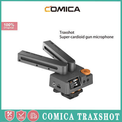 Comica Traxshot ปืนลูกซองม้วนพิเศษเปลี่ยนรูปได้ไมโครโฟนสำหรับ iPhone สมาร์ทโฟนแอนดรอยด์ Canon Nikon Sony กล้อง DSLR