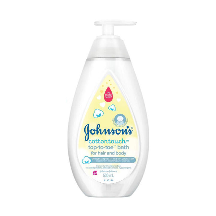 johnsons-จอห์นสัน-คอตตอนทัช-ท็อปทูโท-บาธ-cotton-touch-top-to-toe-bath