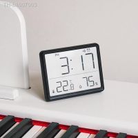 ❣✖❦  2023 LCD Digital Alarm Clock Large Screen Displays Multi-functional Magnetic Design Thermometer Meter Humidity Monitor