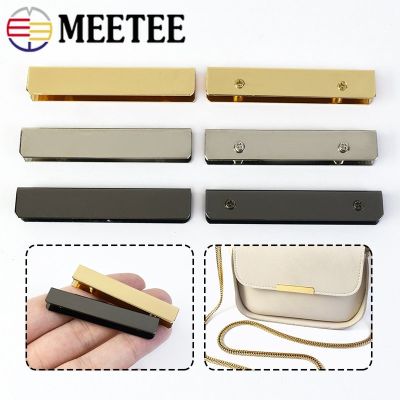 Meetee 5/10Pcs 5cm Bag Corner Screws Clip Edges Protector Metal Buckle Bag Purse Decoration Corners DIY Leather Crafts Accessory Furniture Protectors