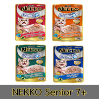 Nekko Senior 7+ อาหารแมว อาหารเปียกในเยลลี่ สำหรับแมวสูงวัย 7 ปีขึ้นไป (70 กรัม/ซอง)