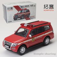 Xcartoys 1/64 Mitsubishi Pojero Gen.4รถดับเพลิงอัลลอยด์รถโมเดล Diecast เครื่องประดับของขวัญของขวัญคริสต์มาสเด็กของเล่นสำหรับเด็กผู้ชาย